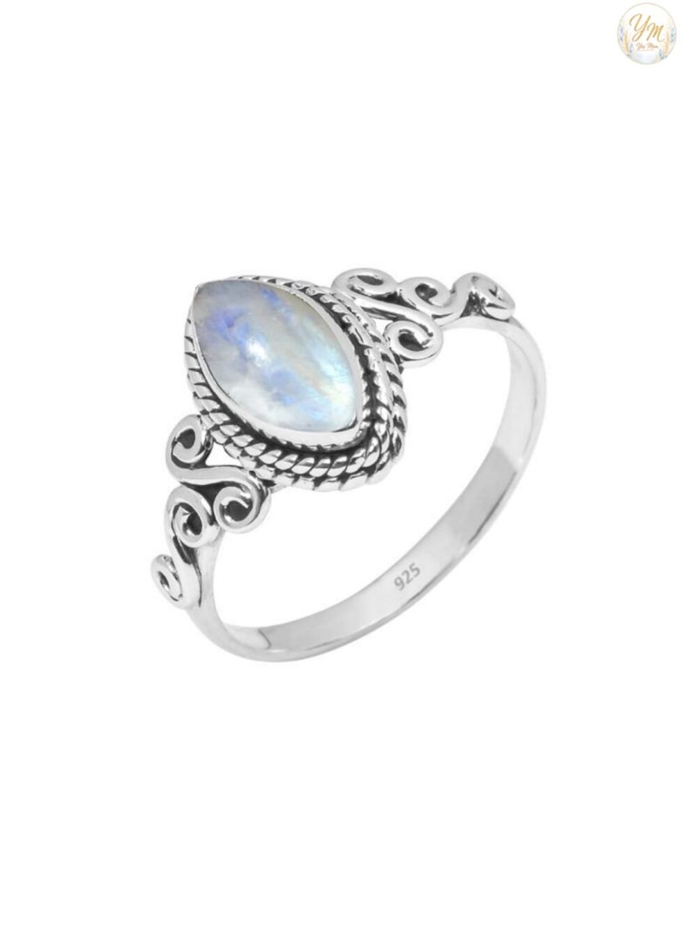Sterling Silver Statement Ring Handmade Natural Gemstone Promise Gift